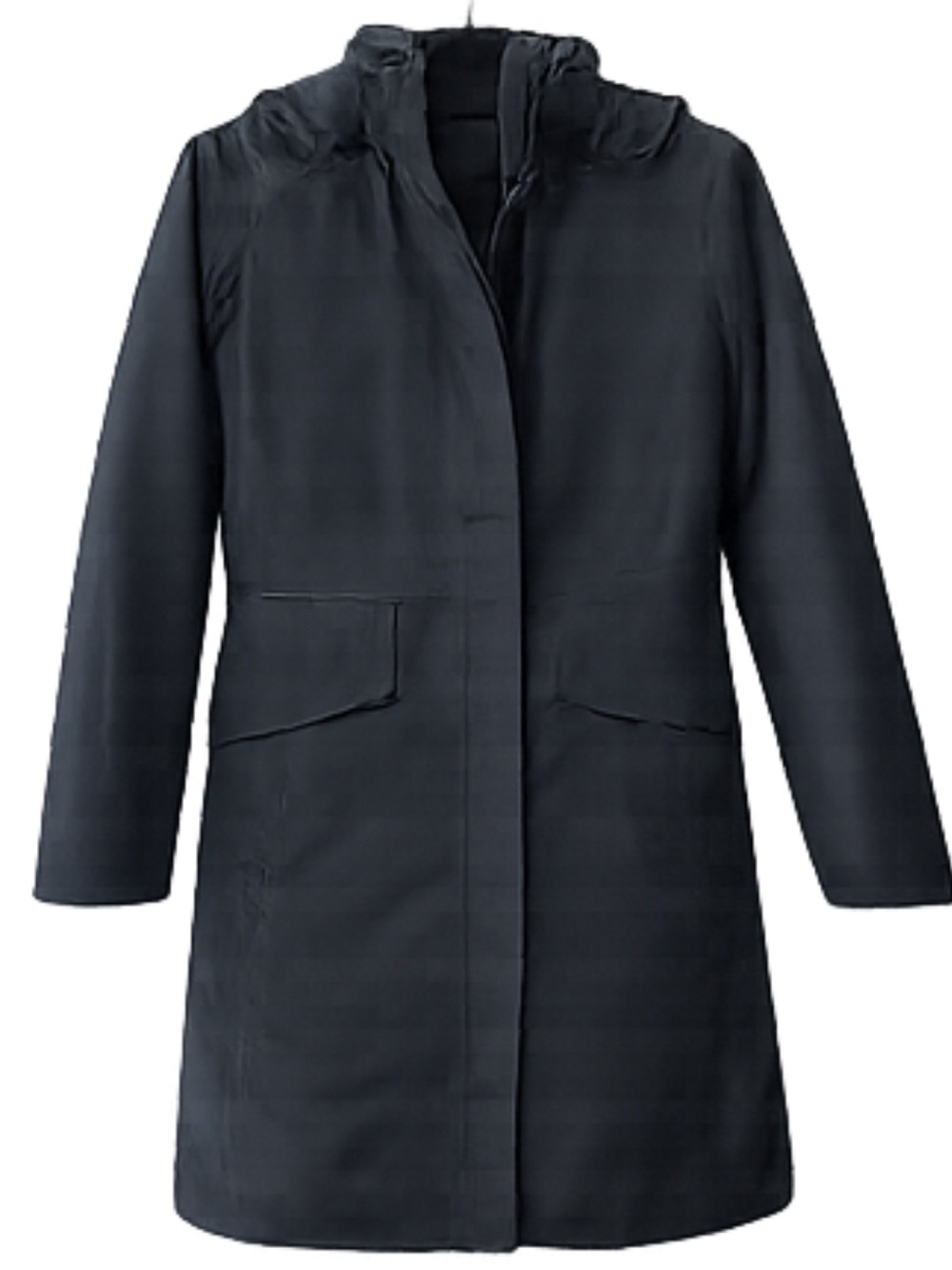The North Face Hooded Trench Coat 3 in 1 Black Reversible Puffer Jacket Womens S